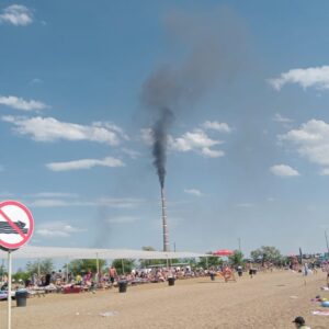ЭГРЭС-2: дымит труба "по-чёрному"
